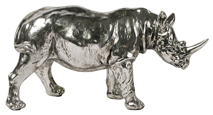 Resin Silver Rhino